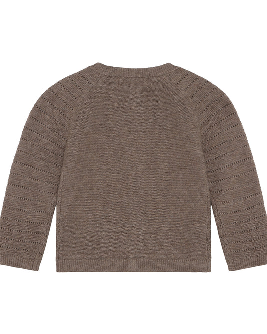 Gebreid vest met wol – Cinder Melange