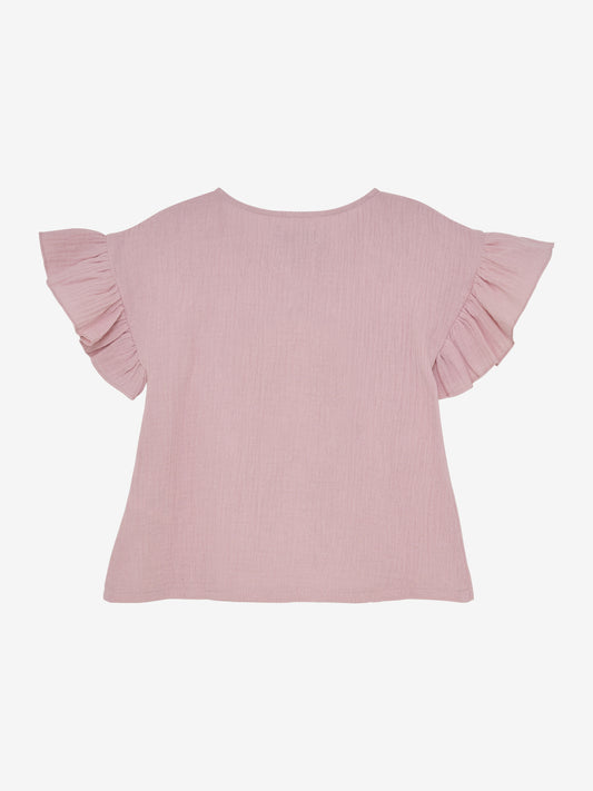 Geknoopte blouse - Pale Mauve