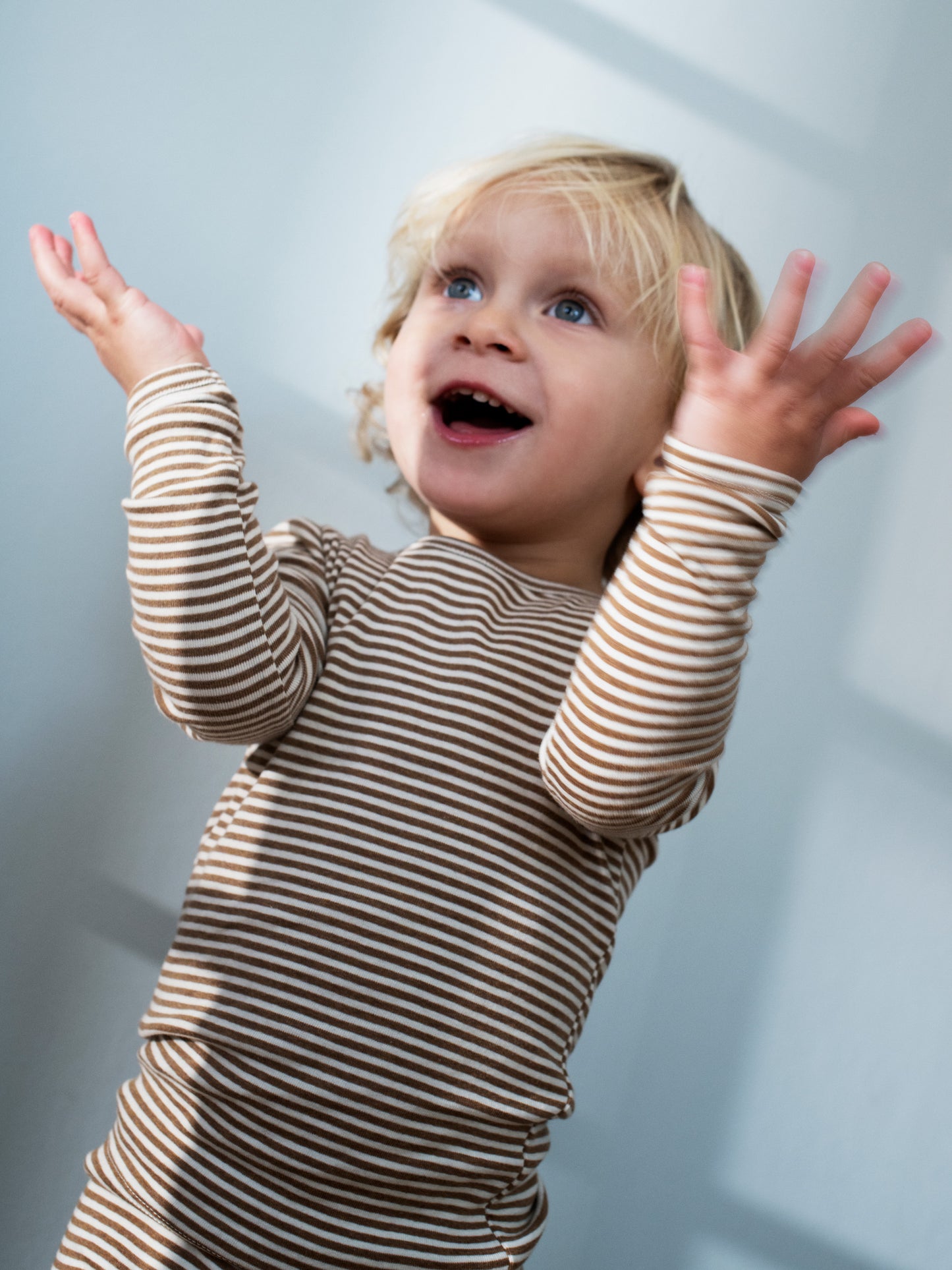 Gestreepte shirt – Almond/Ecru