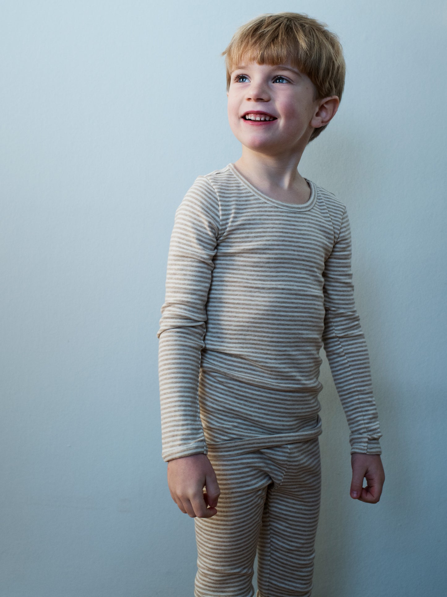 Gestreepte shirt – Oat/Offwhite