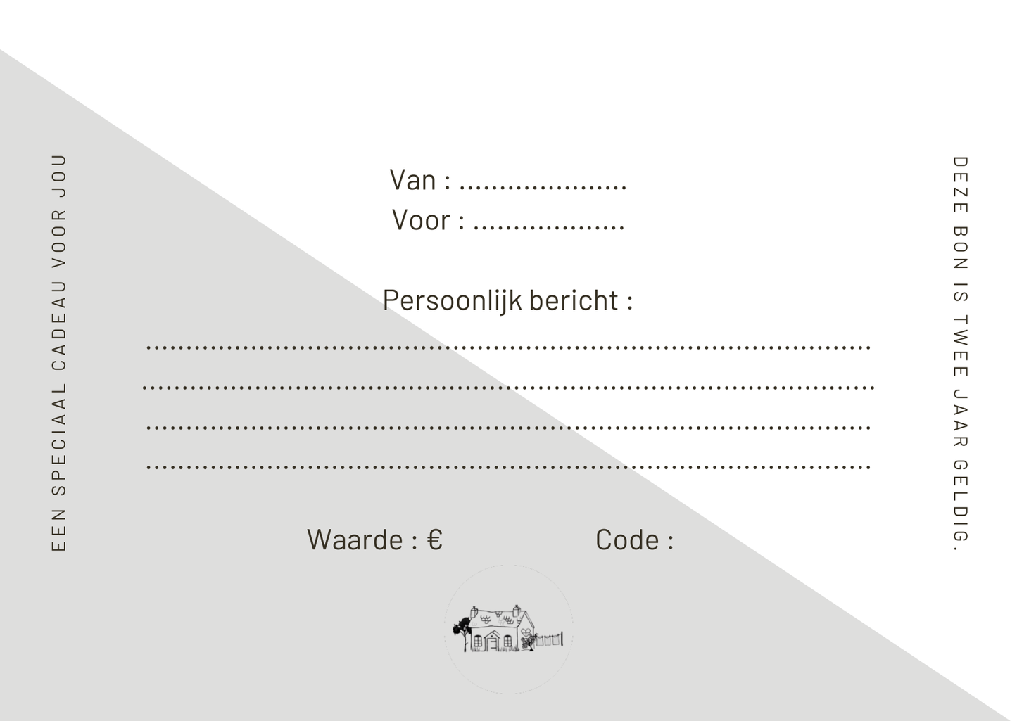 Cottage FIE cadeaubon