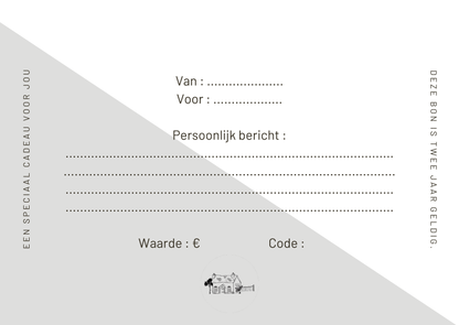 Cottage FIE cadeaubon