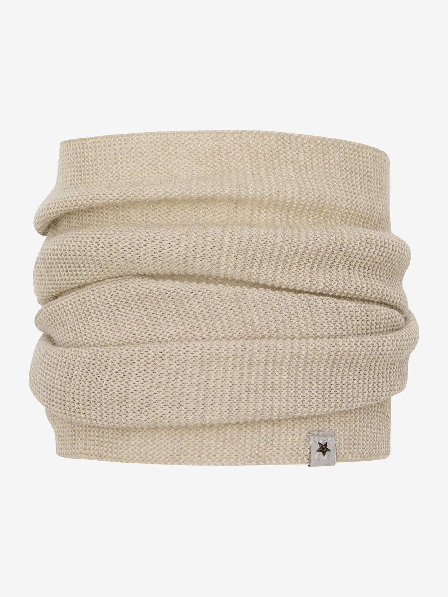 Gebreide col - Sand Melange