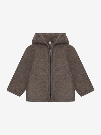 Fleece jack - Brown Melange