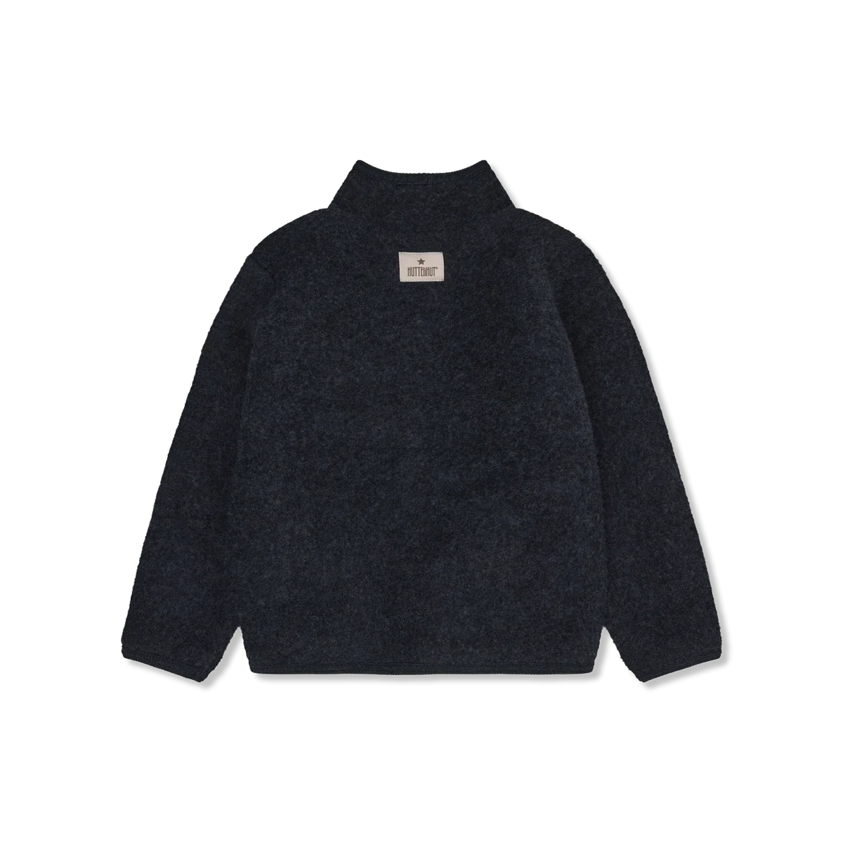 Wollen fleece jack – Navy Melange