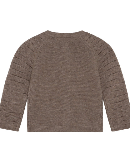 Gebreid vest met wol – Cinder Melange