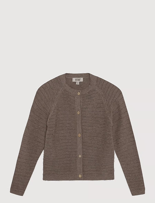 Gebreid vest met wol – Cinder Melange