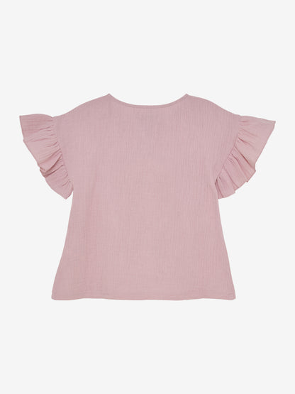 Geknoopte blouse - Pale Mauve