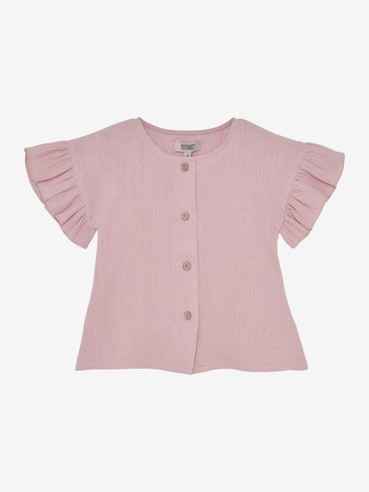 Geknoopte blouse - Pale Mauve