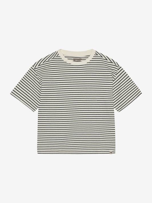 Gestreepte t-shirt - Navy Blazer
