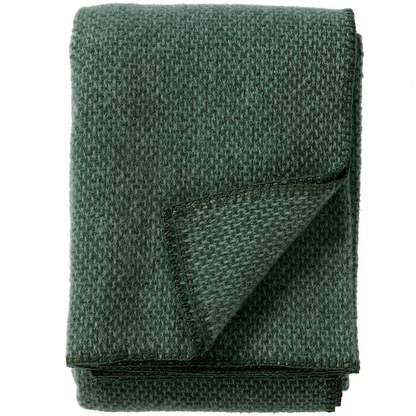 Wollen plaid – Domino green