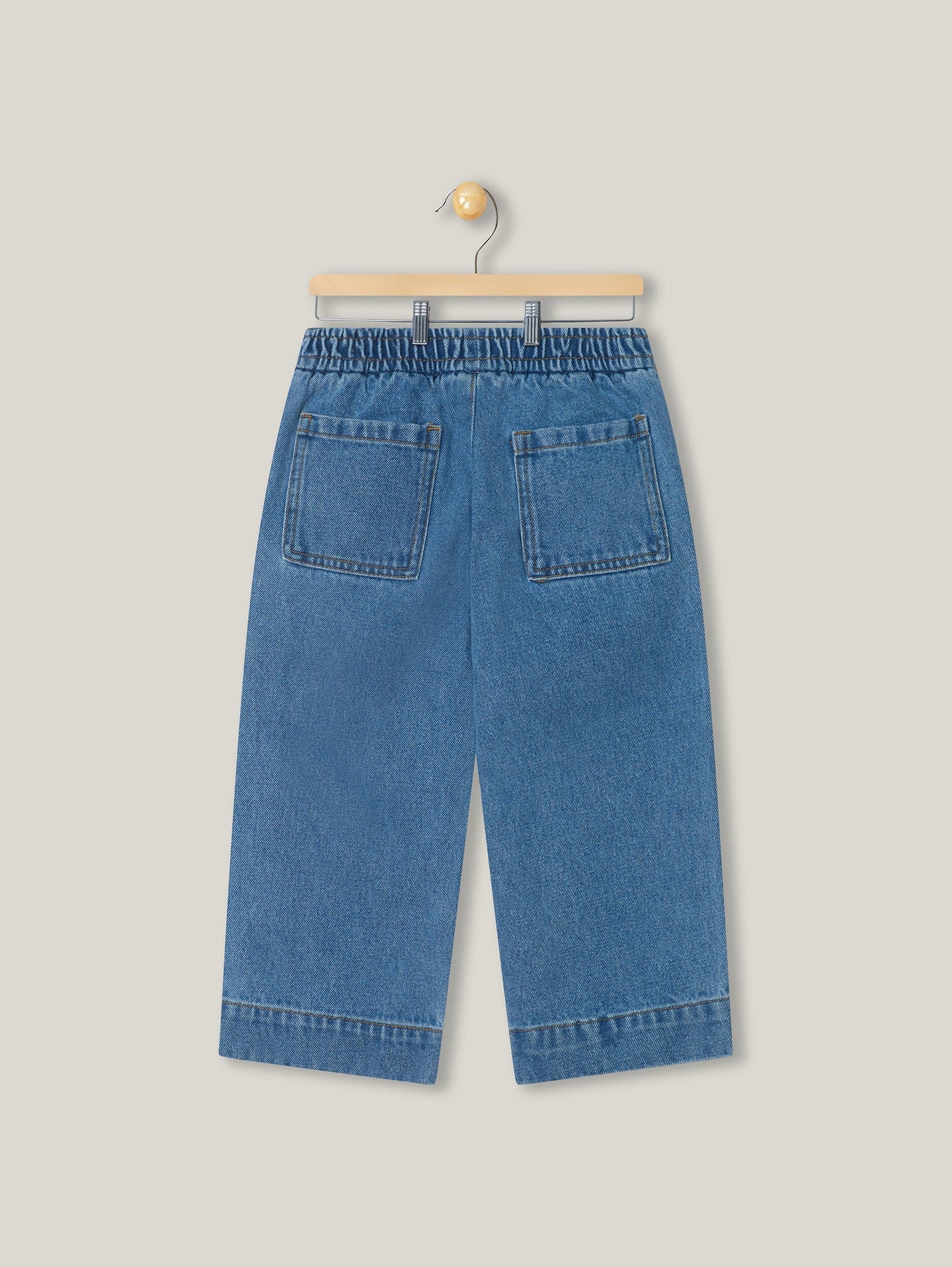 Rechte jeans met koord
