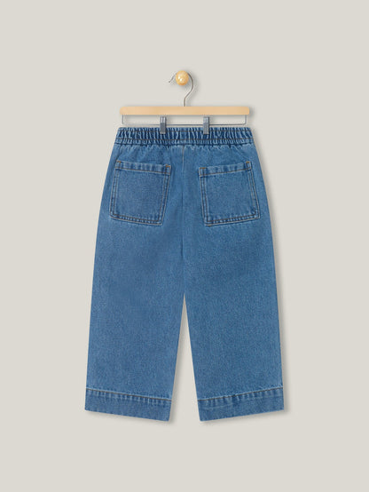 Rechte jeans met koord