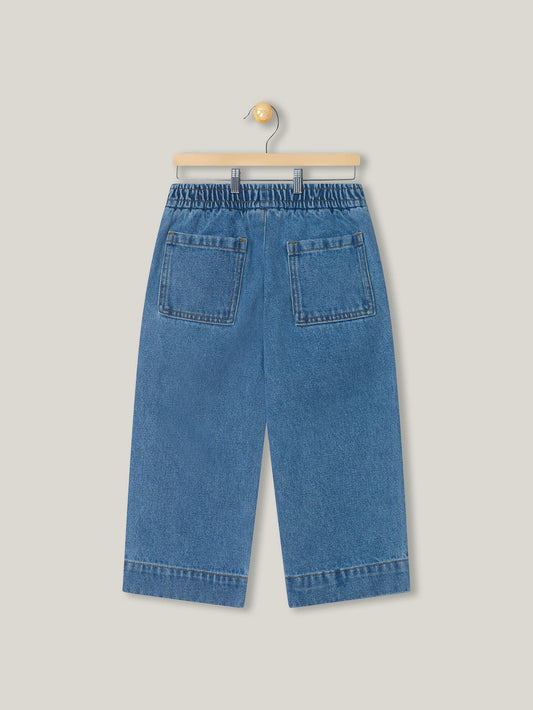 Rechte jeans met koord