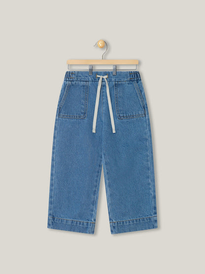 Rechte jeans met koord