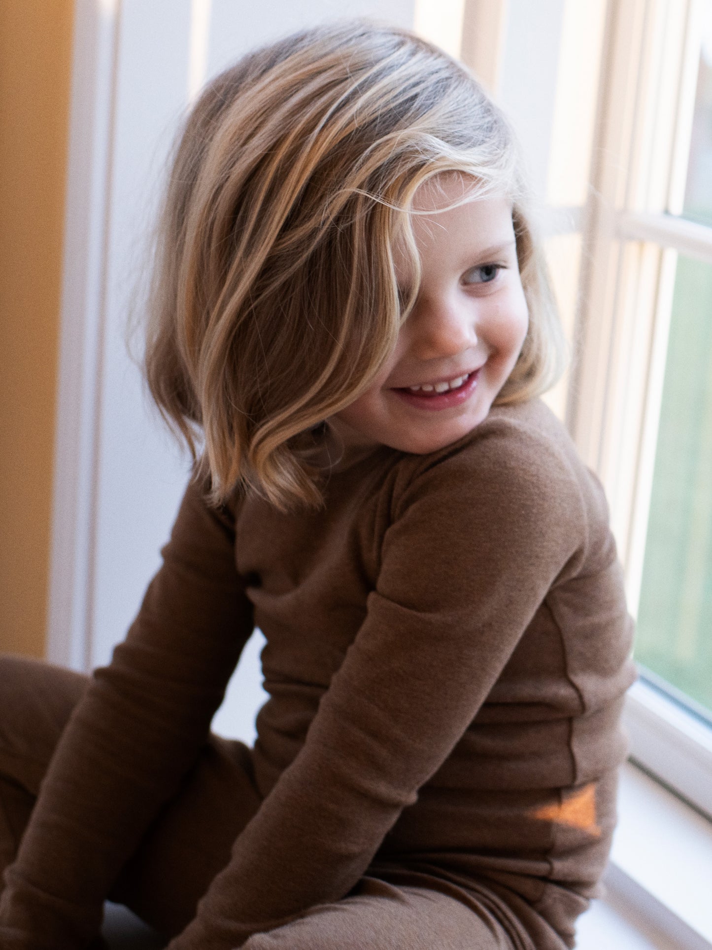 Shirt met lange mouwen – Almond