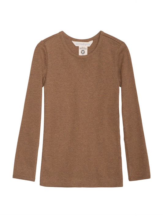 Shirt met lange mouwen – Almond