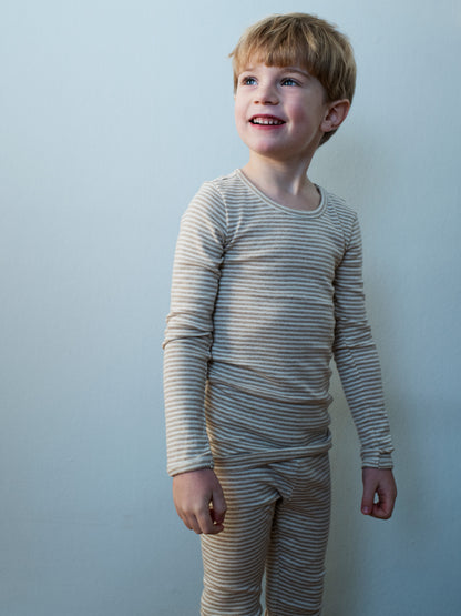 Gestreepte shirt – Oat/Offwhite