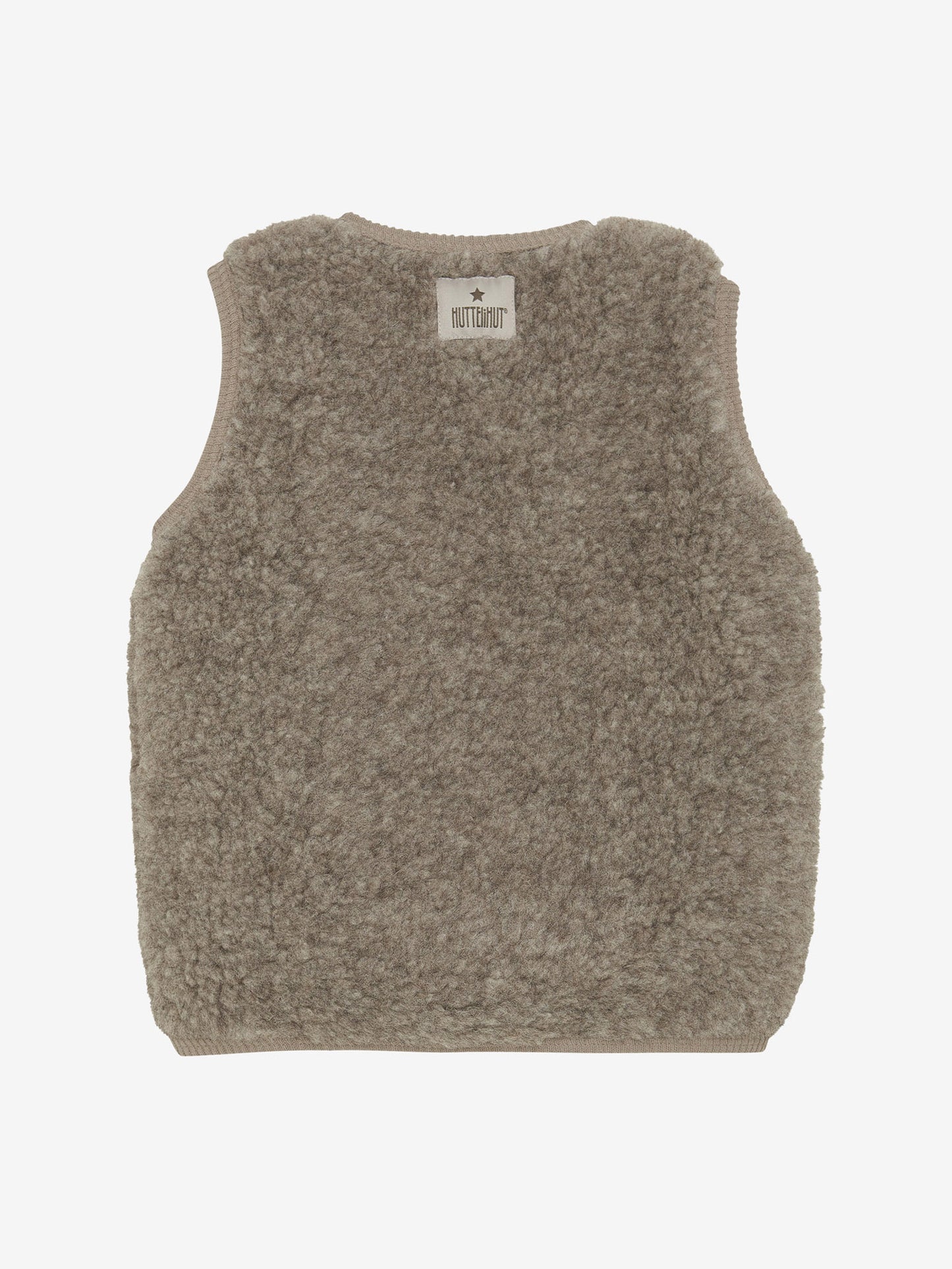 Teddy gilet - Camel Melange